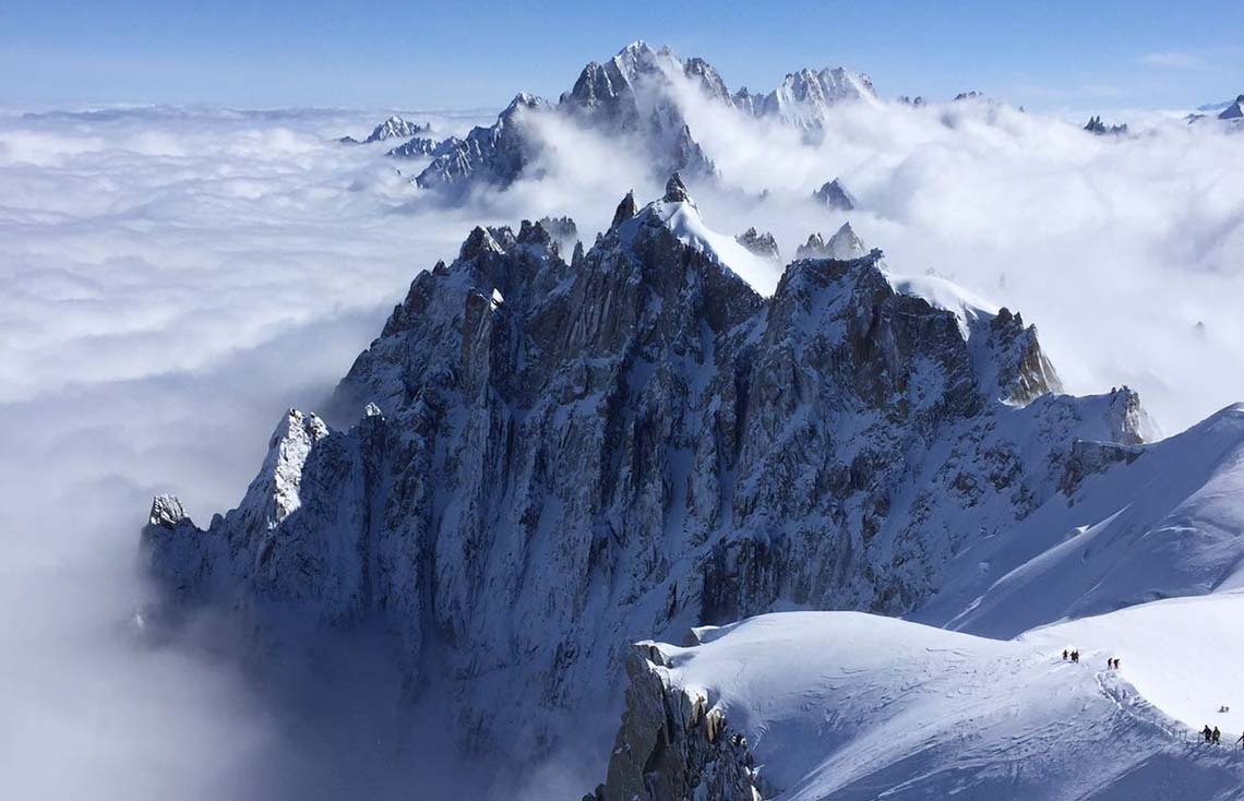 Europe / Mont Blanc  Heliskiing in the Alps