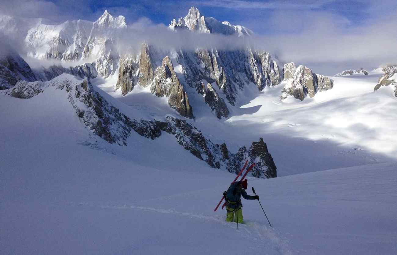 Europe / Mont Blanc  Heliskiing in the Alps